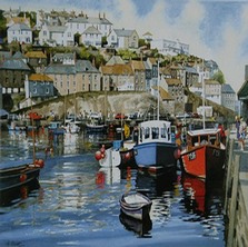 Mevagissey. Graham Munt. Watercolour Artist, Polperro, Cornwall