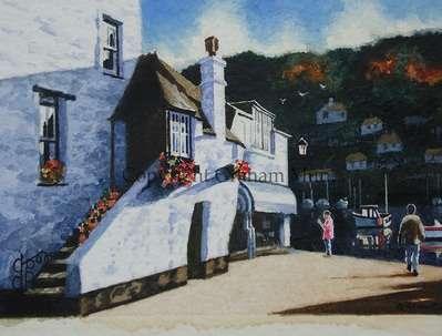 Torre Abbey Gatehouse, Torquay-Graham Munt, Cornish Watercolour Artist